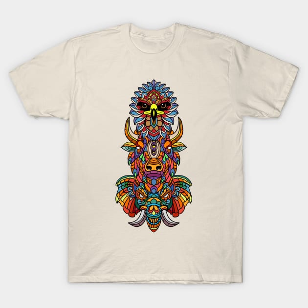 Multicolored Totem Pole T-Shirt by TylerMade